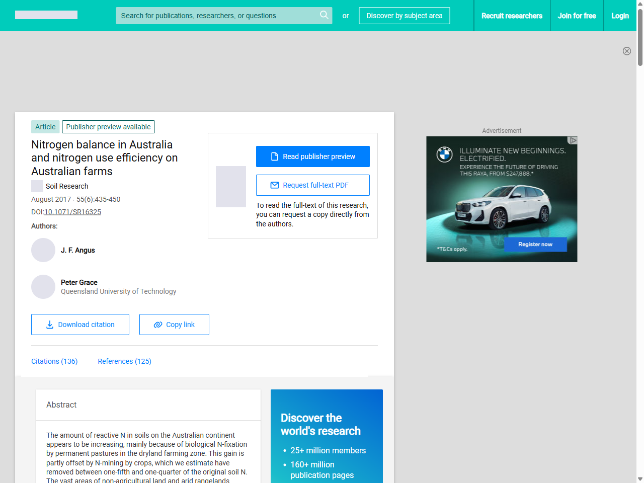 Preview of Nitrogen balance in Australia and nitrogen use efficiency on Australian farms | Request PDF