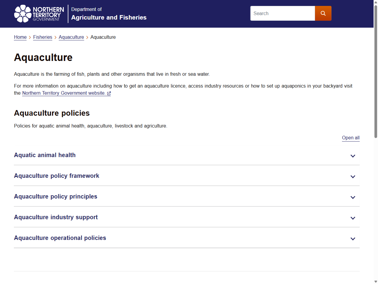 Preview of Aquaculture | Department of Agriculture and Fisheries