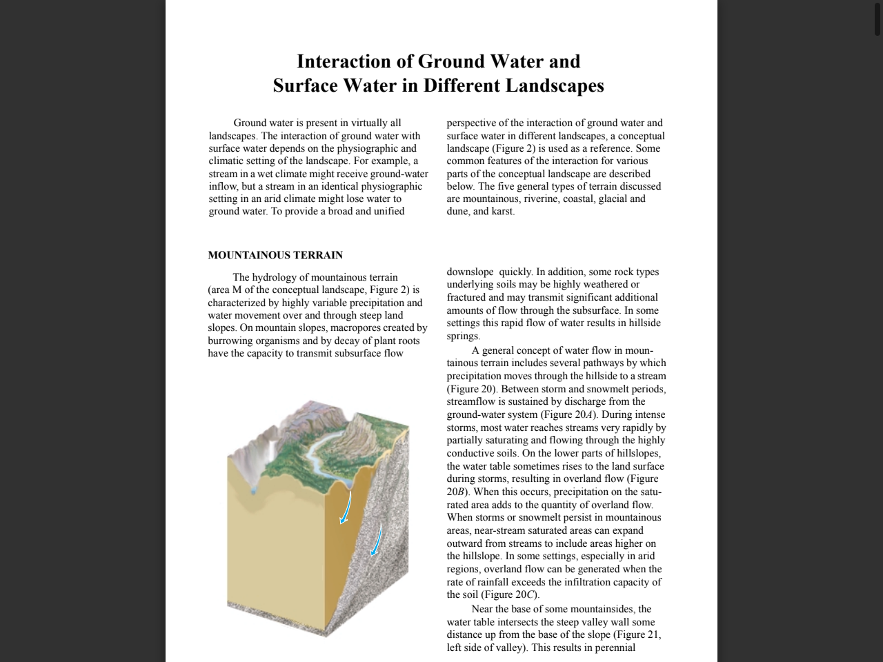 Preview of Interaction of Ground Water and Surface Water in Different Landscapes, accessed August 3, 2025,