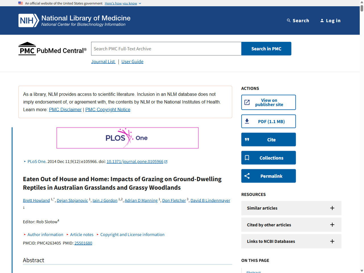 Preview of Eaten Out of House and Home: Impacts of Grazing on Ground ..., accessed July 10, 2025,