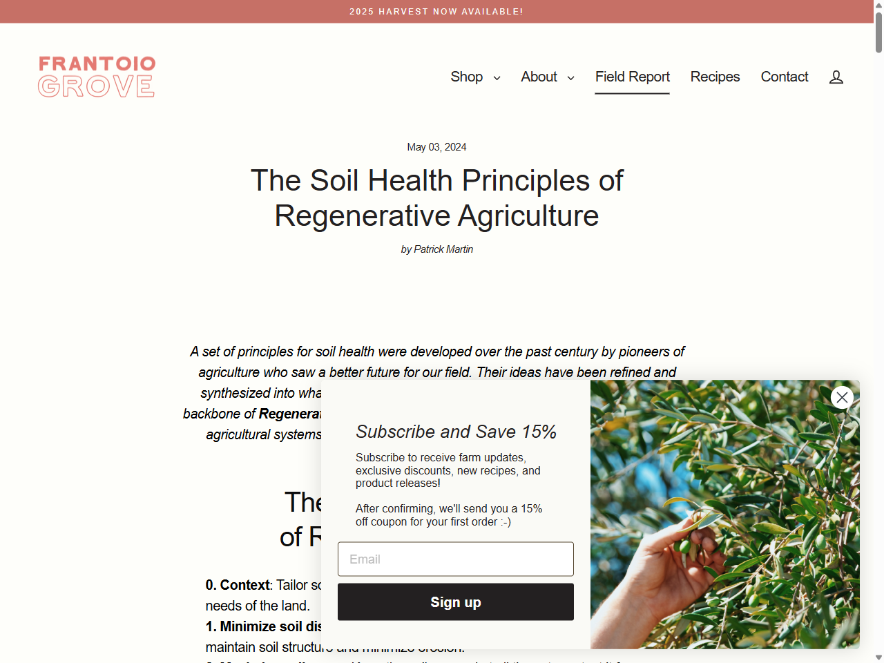 Preview of The Soil Health Principles of Regenerative Agriculture - Frantoio Grove, accessed July 25, 2025, 