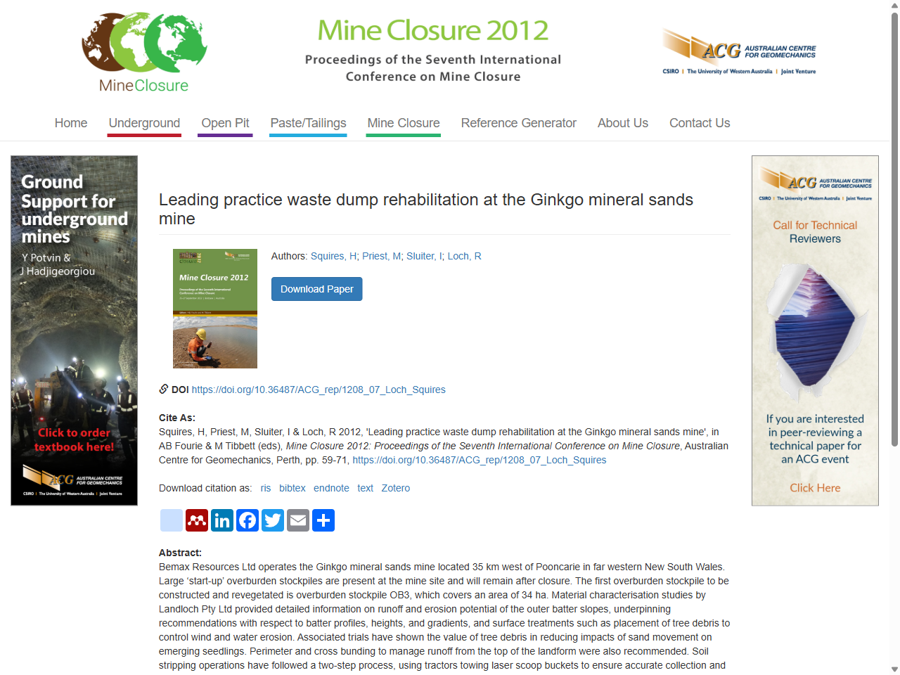 Preview of Leading practice waste dump rehabilitation at the Ginkgo mineral sands mine, accessed July 13, 2025,