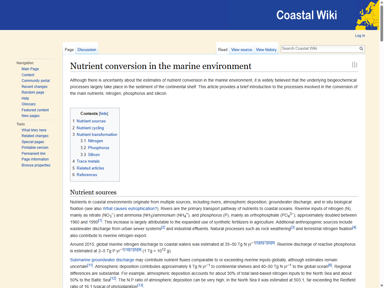Preview of Nutrient conversion in the marine environment - Coastal Wiki, accessed August 2, 2025,