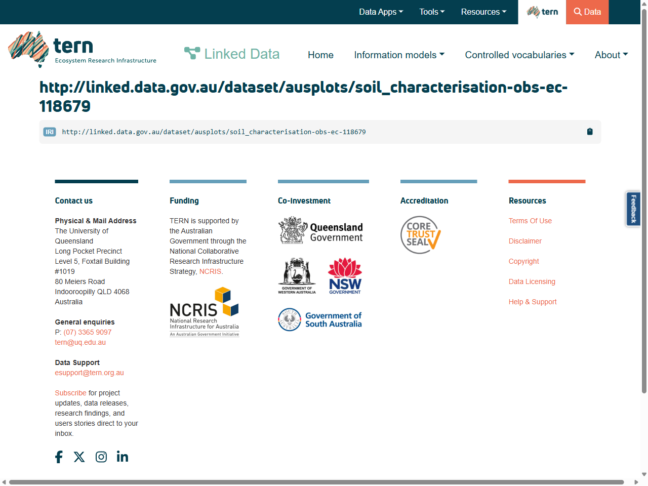 Preview of TERN Linked Data, accessed May 13, 2025, 