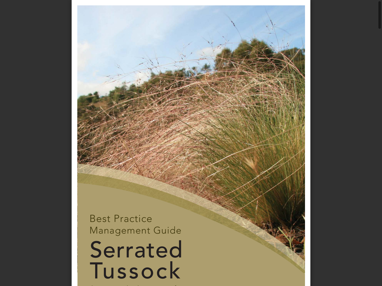 Preview of Best Practice - Victorian Serrated Tussock Working Party, accessed August 12, 2025,