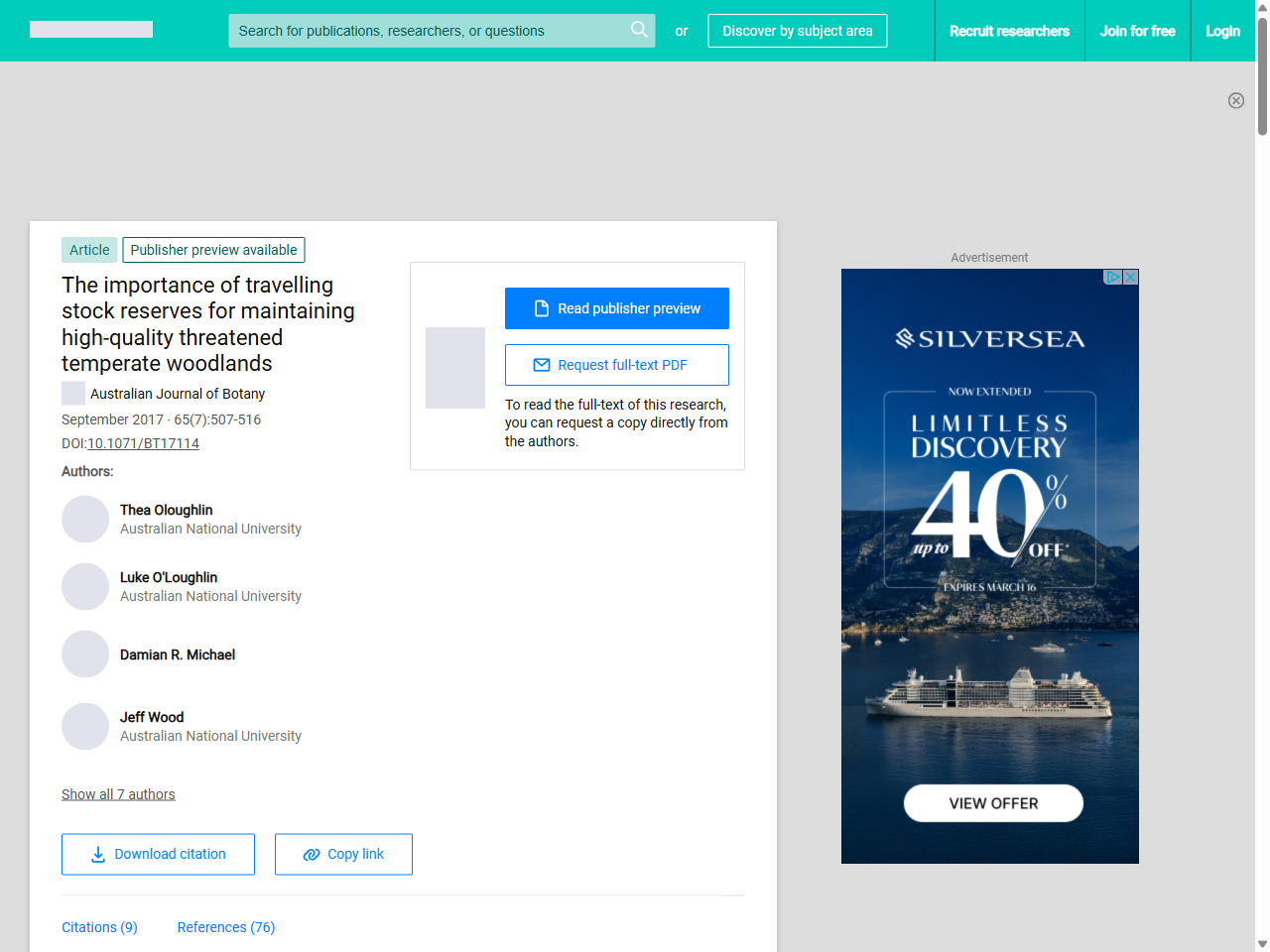 Preview of www.researchgate.net, accessed July 15, 2025, )%20are,woodland%20remnants%20on%20private%20land.
