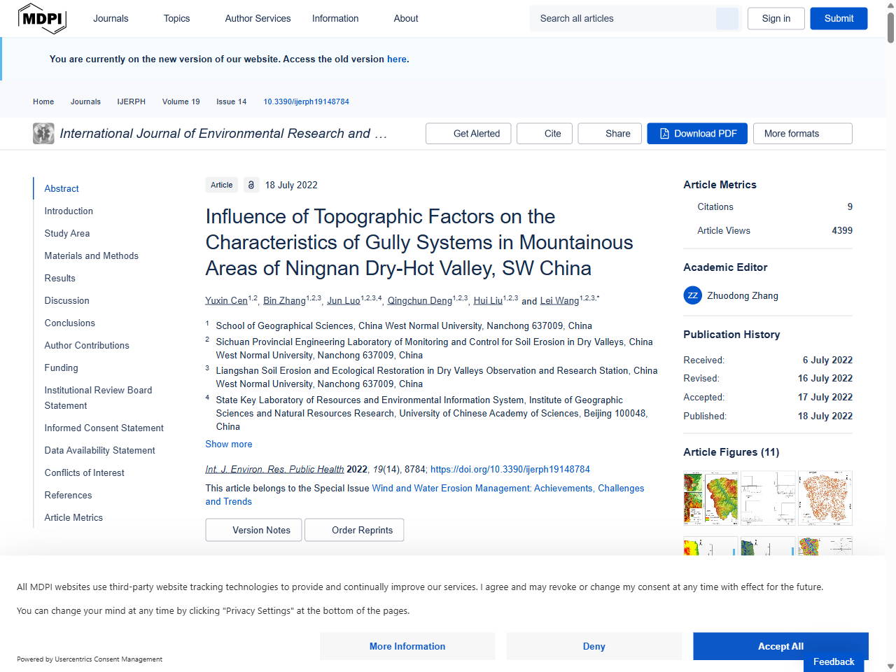 Preview of Influence of Topographic Factors on the Characteristics of Gully Systems in Mountainous Areas of Ningnan Dry-Hot Valley, SW China - MDPI, accessed July 16, 2025, 
