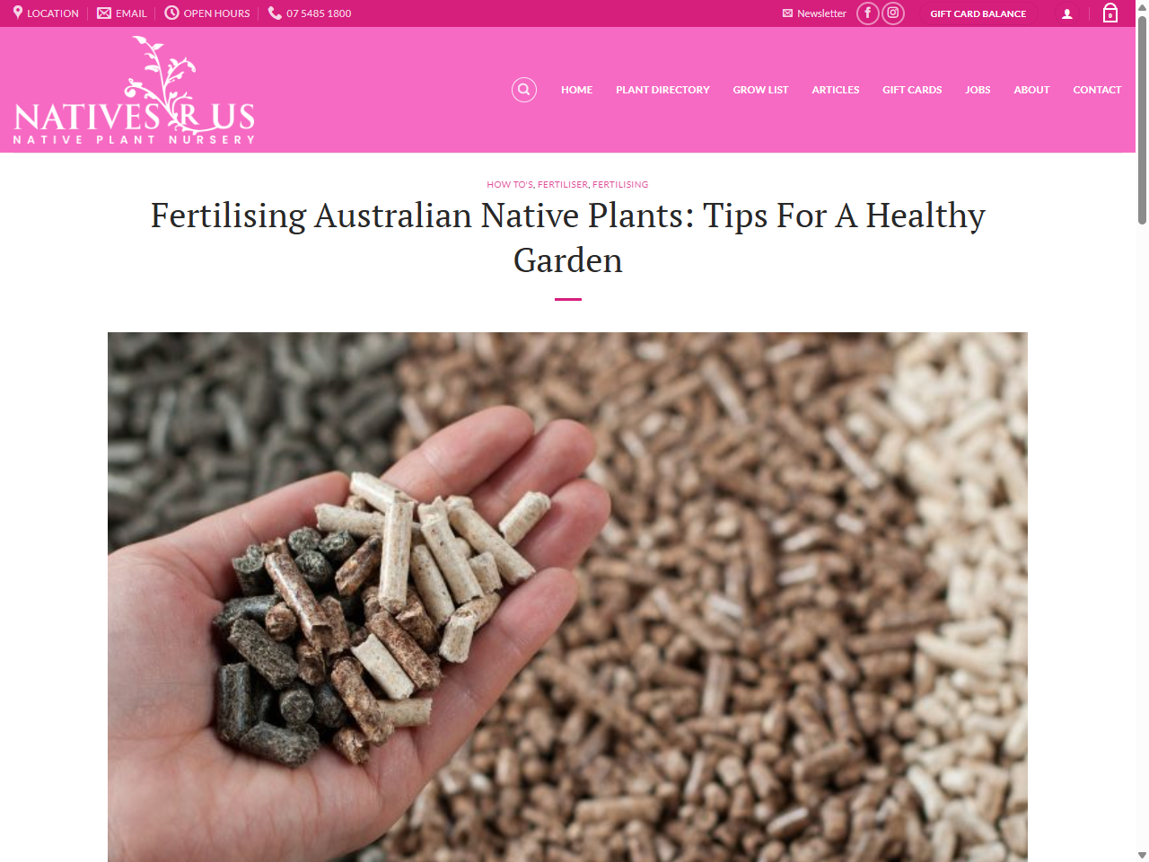 Preview of How To Feed Your Native Plants, accessed July 10, 2025, 