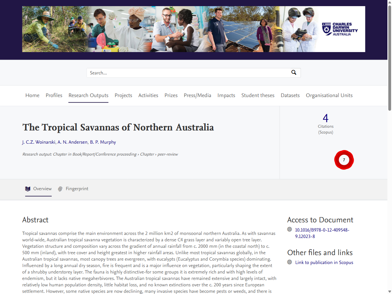 Preview of Australian tropical savanna factsheet - Cool.org, accessed July 23, 2025