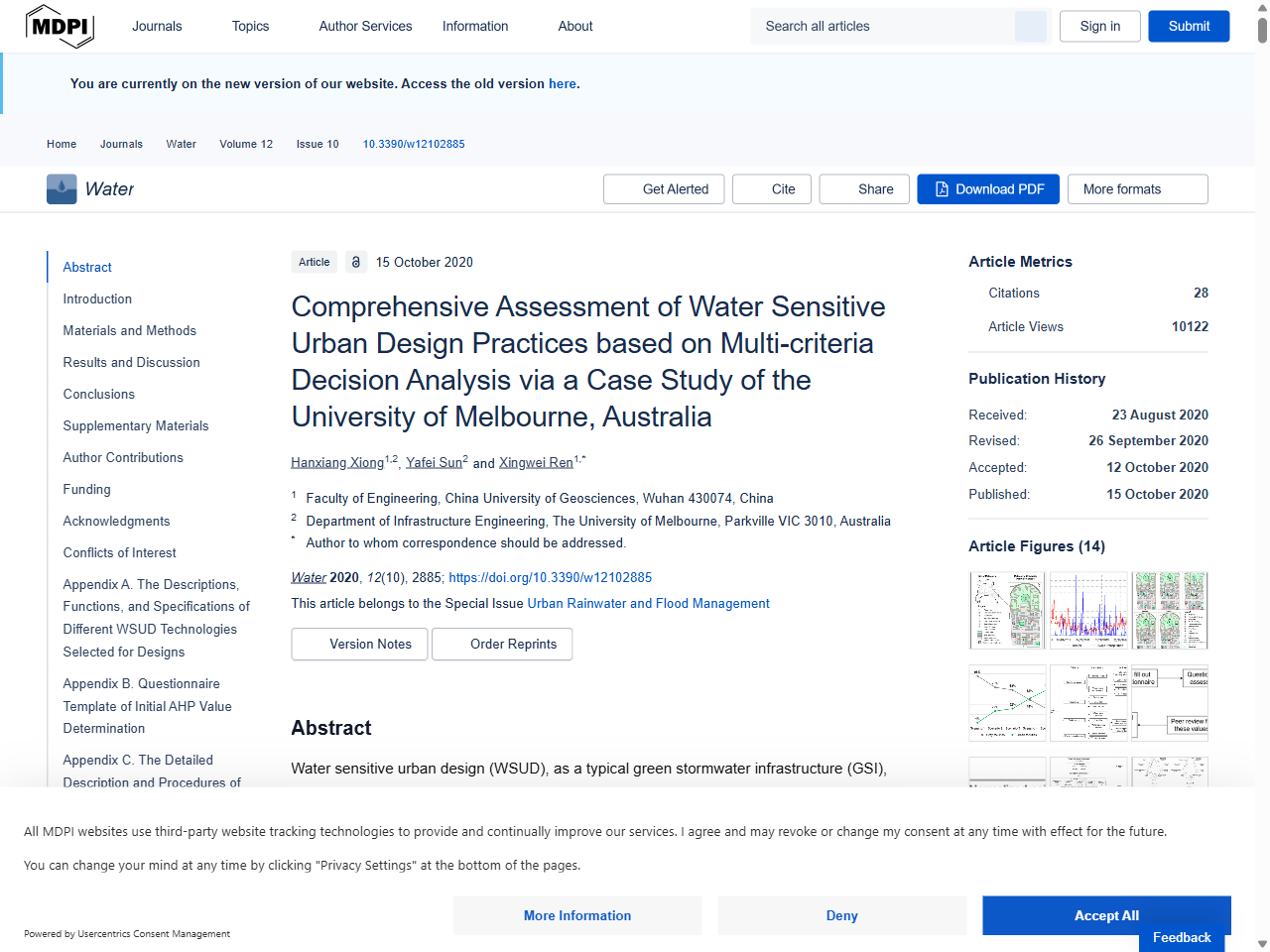 Preview of Performance analysis of a Water Sensitive Urban Design (WSUD) stormwater harvesting and reuse system: A case study of the Oaklands Park wetland