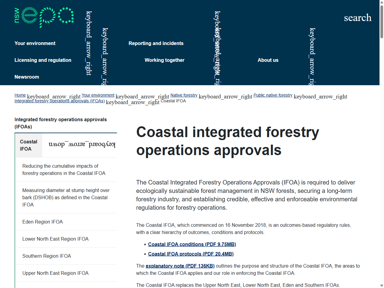 Preview of Coastal Integrated Forestry Operations Approval