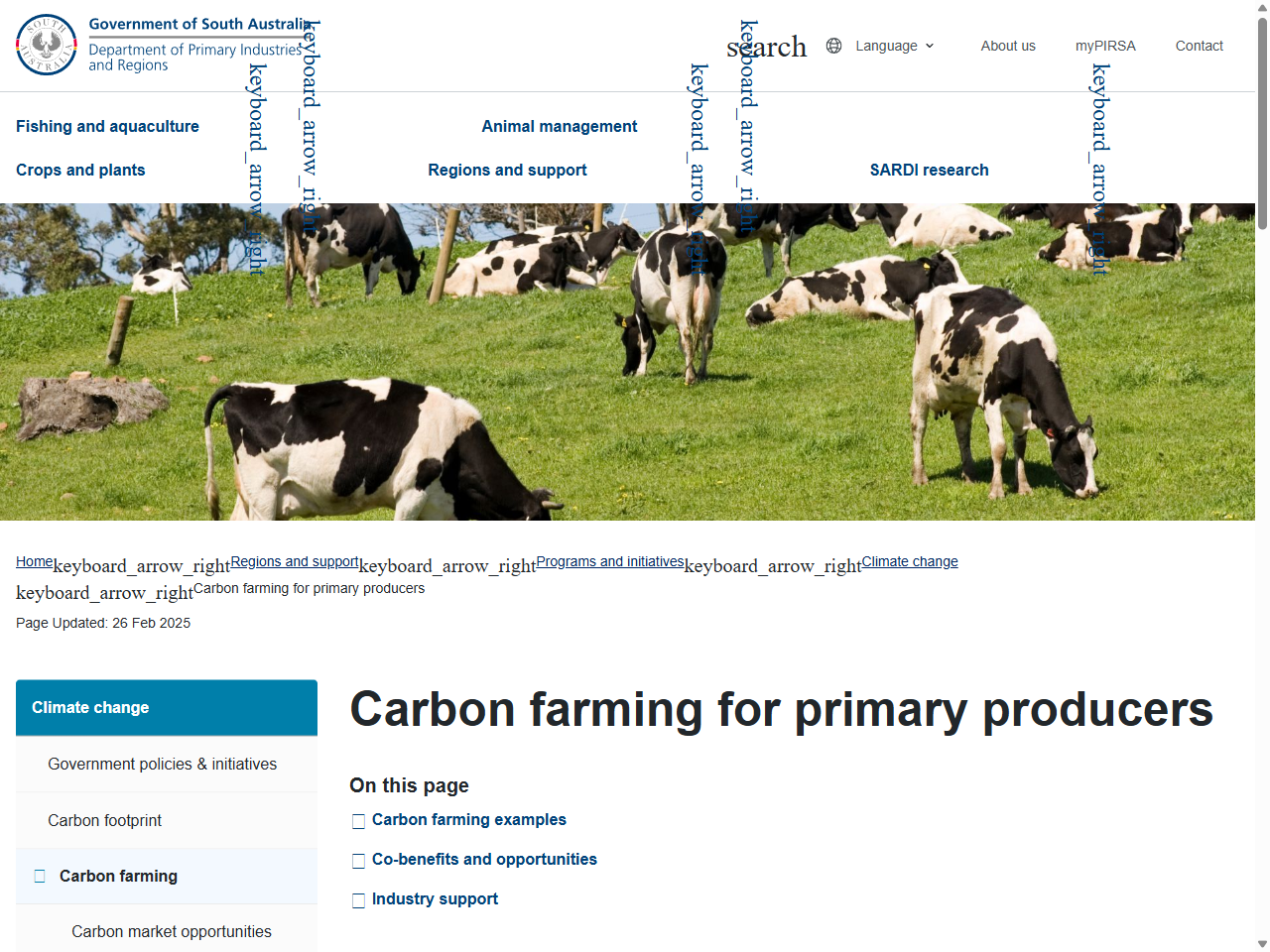 Preview of Carbon farming for primary producers - PIRSA's, accessed May 12, 2025