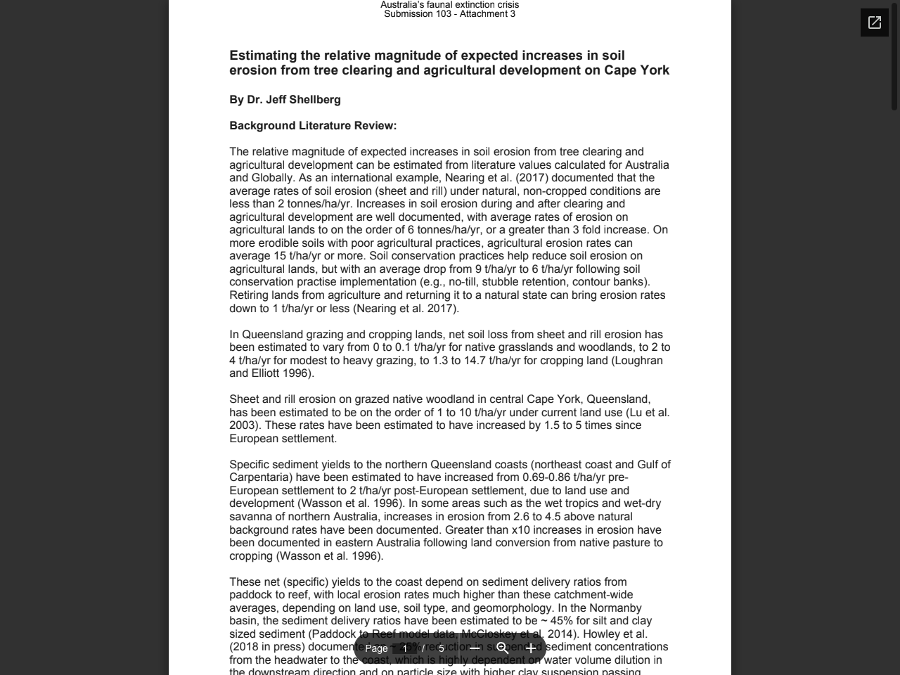 Preview of Estimating the relative magnitude of expected increases in soil erosion from tree clearing and agricultural development on Cape York, accessed August 3, 2025, 