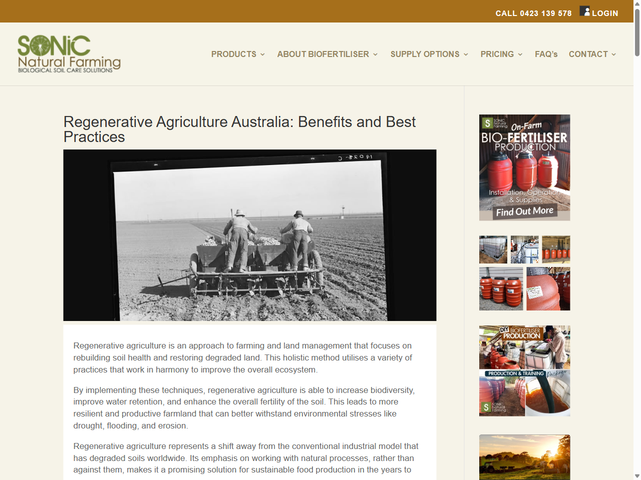 Preview of Regenerative Agriculture Australia: Benefits and Practices - SONIC Natural Farming, accessed July 16, 2025,
