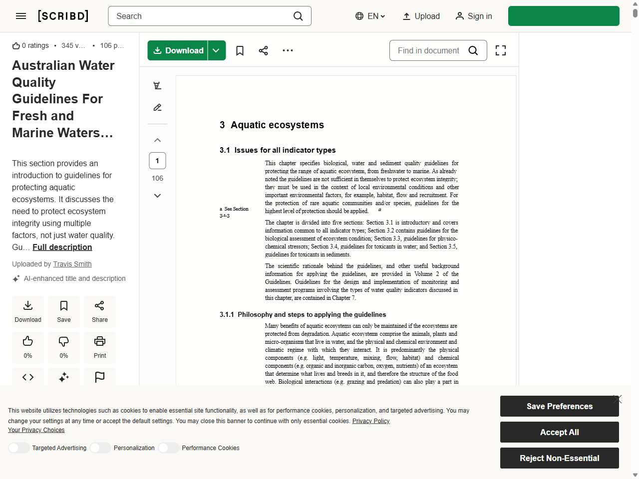 Preview of Australian and New Zealand Guidelines for Fresh and Marine Water ...,