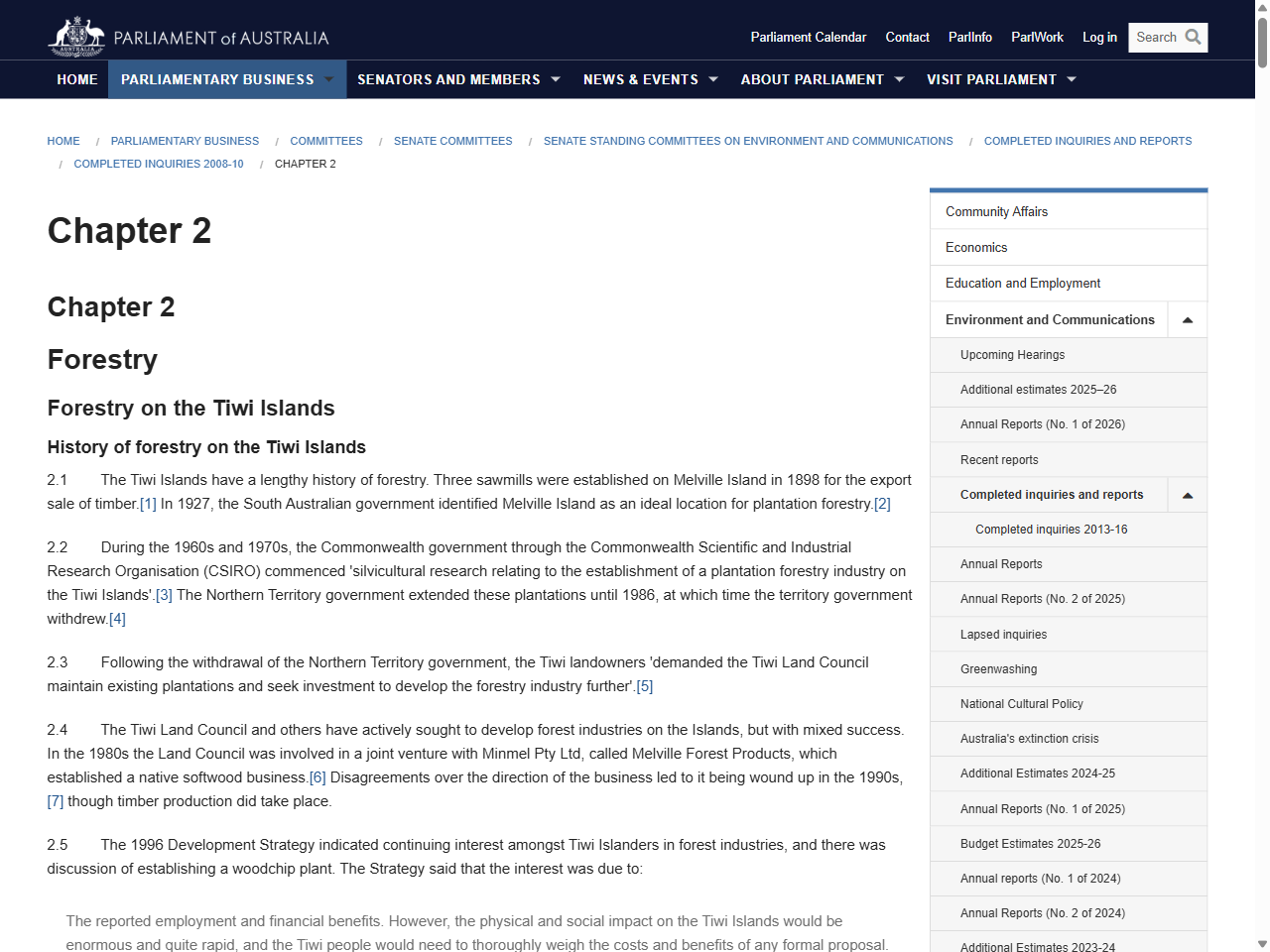 Preview of Chapter 2 - Parliament of Australia, accessed July 31, 2025