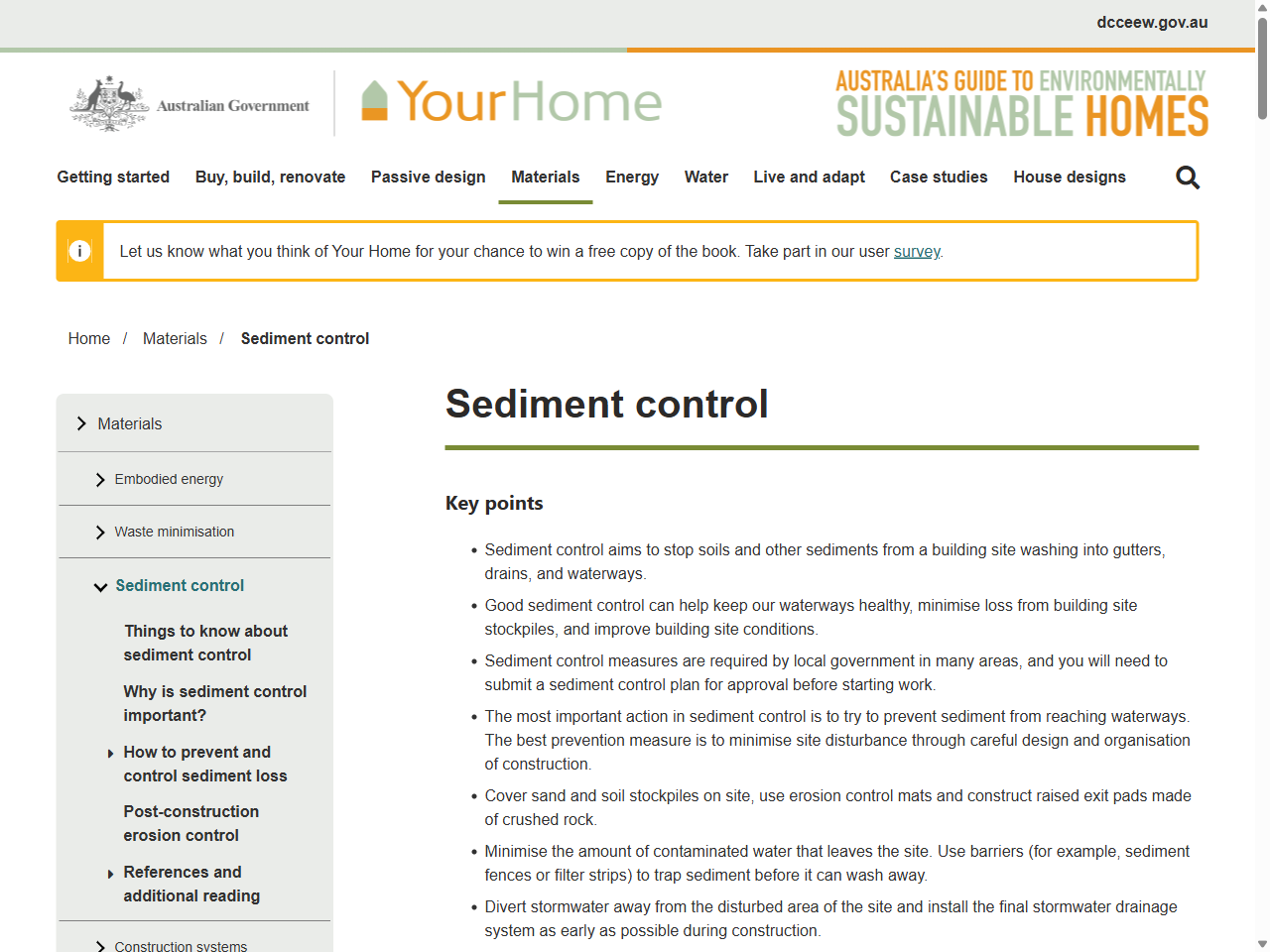 Preview of Sediment control | YourHome, accessed July 21, 2025,