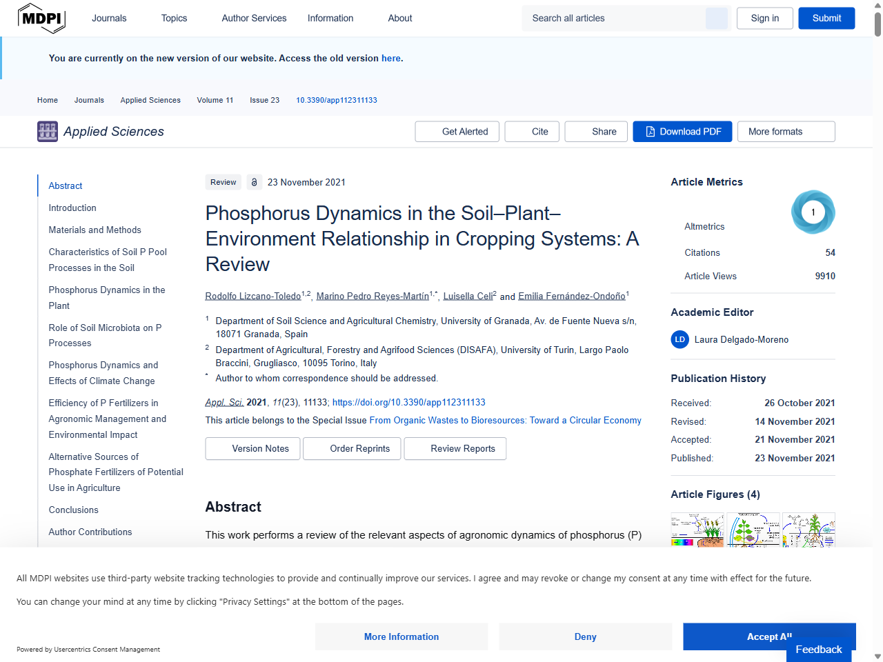 Preview of (PDF) Phosphorus accumulation and other changes in soil ...