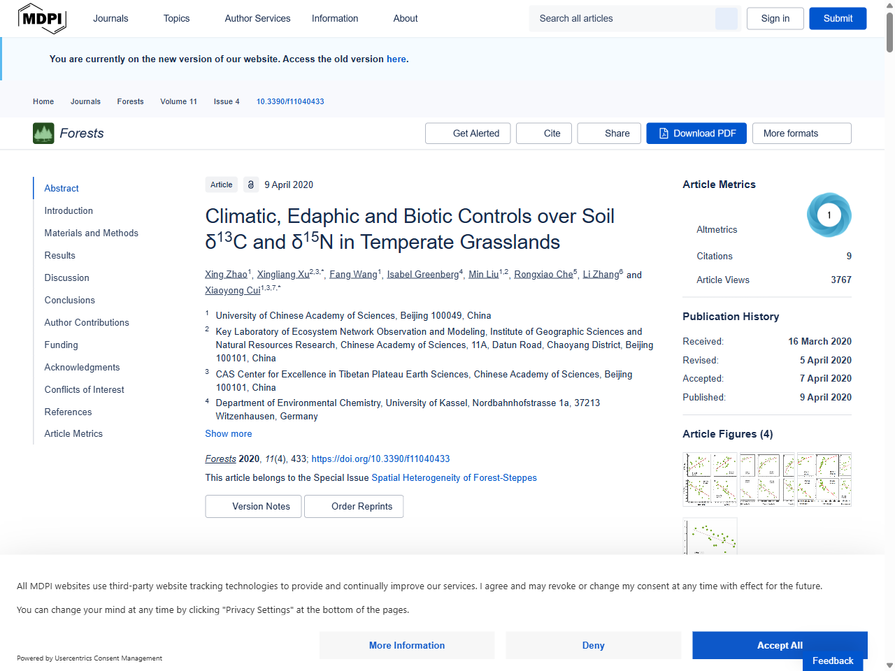 Preview of Climatic, Edaphic and Biotic Controls over Soil δ13C and δ15N in ...