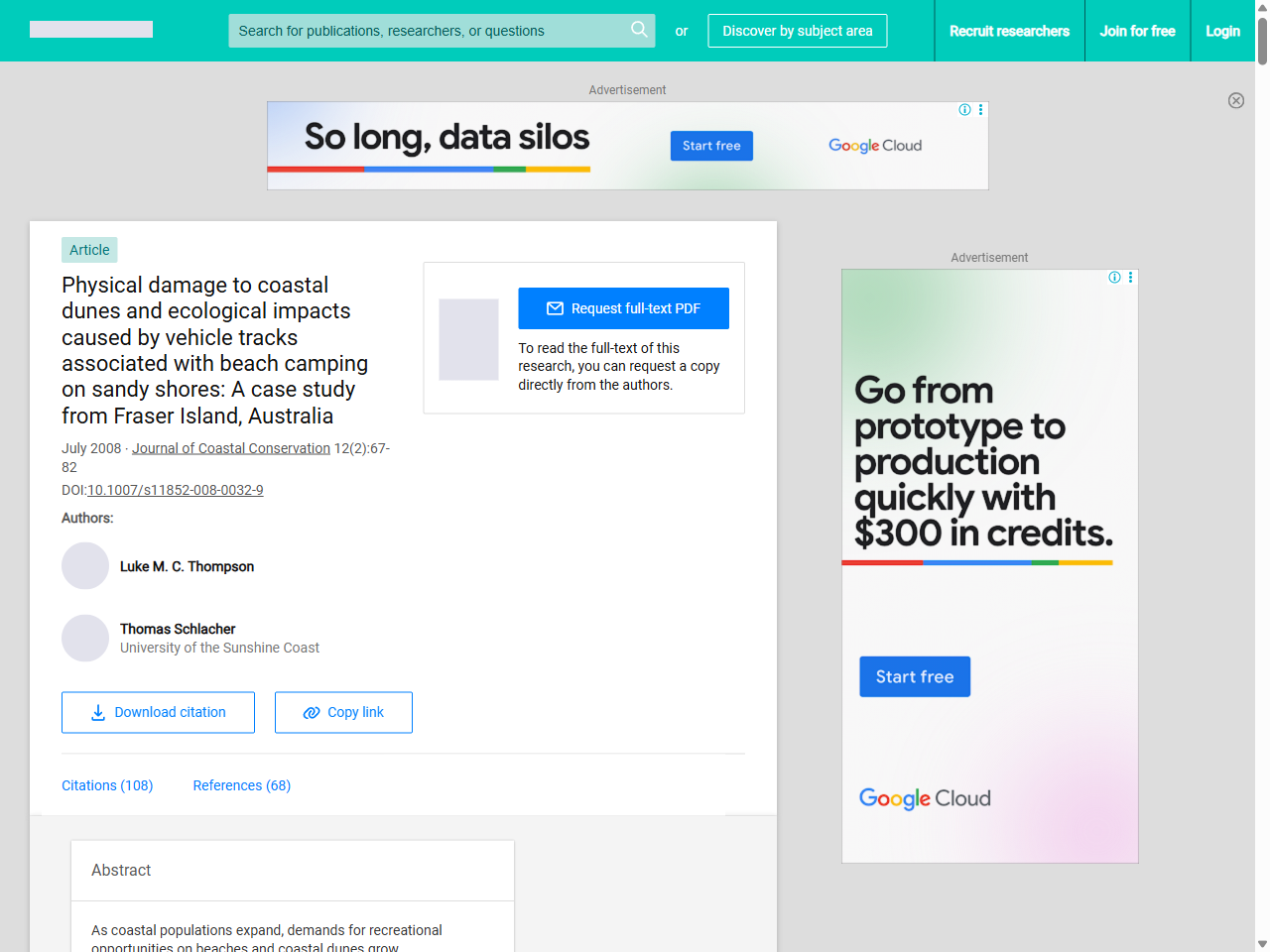 Preview of Early response of soil properties and function to riparian rainforest restoration - Lake Baroon Catchment Care Group