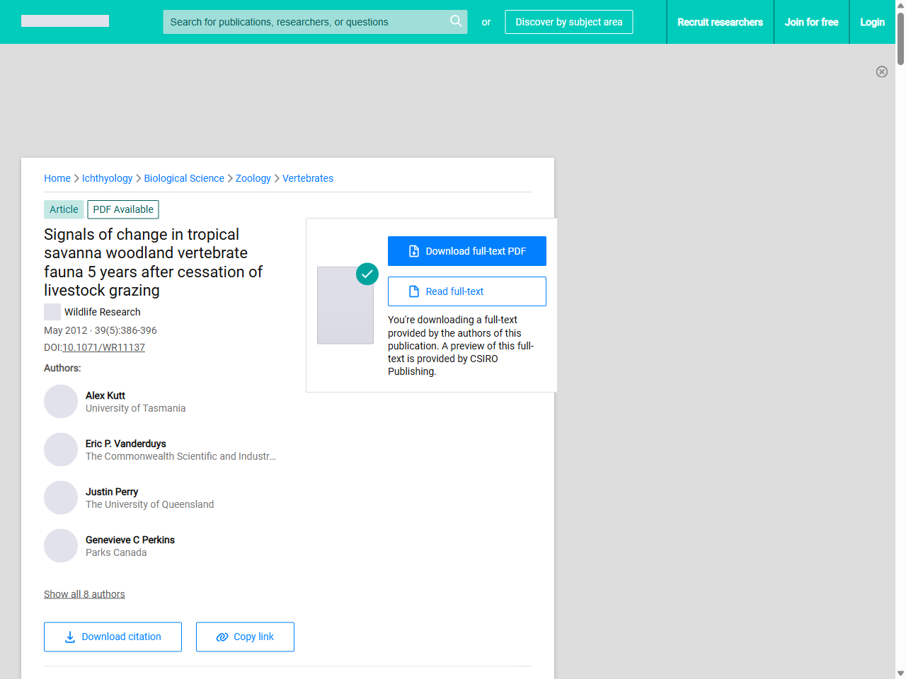 Preview of Spatial and temporal effects of grazing management and'rainfall on ...