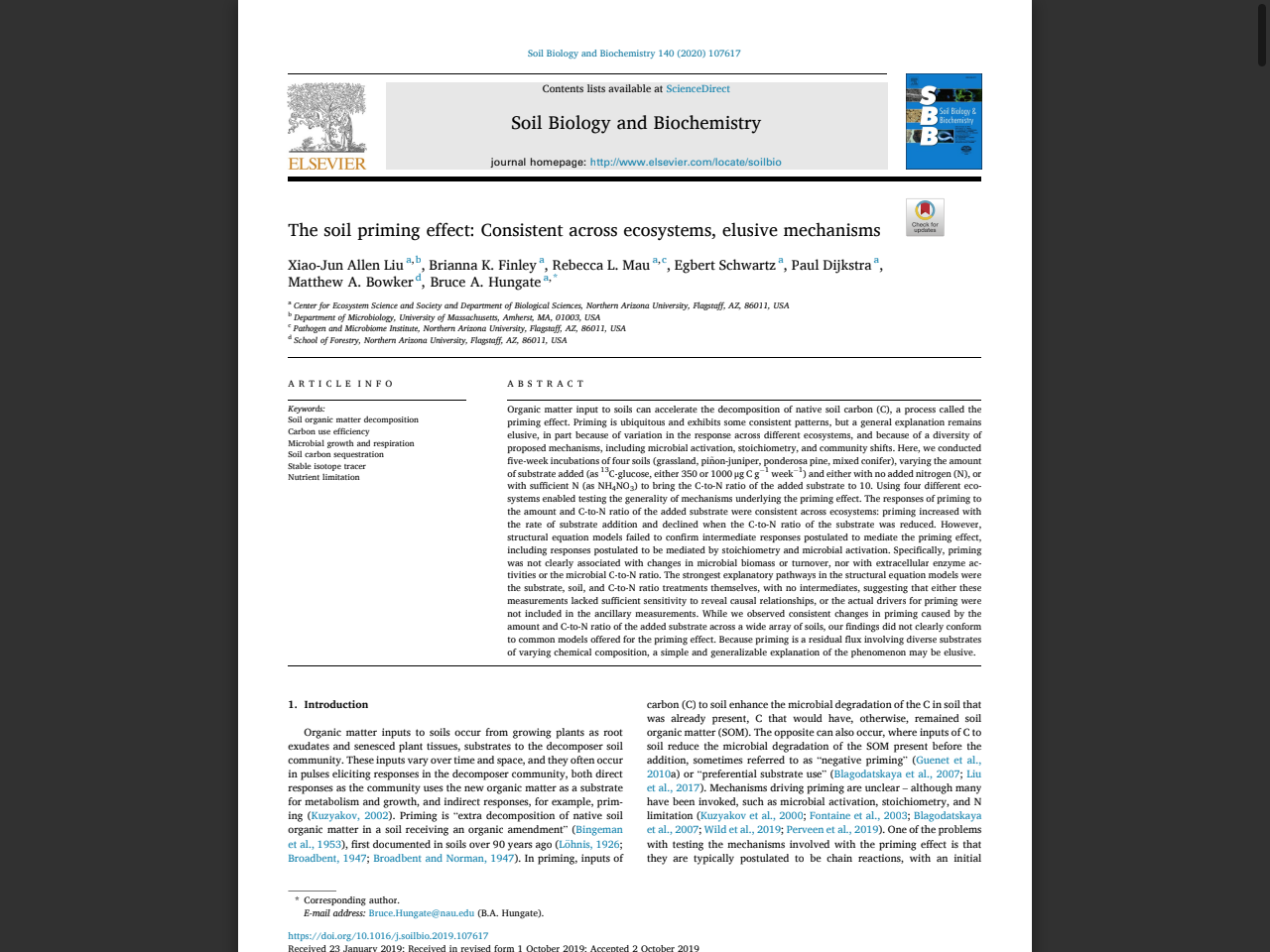 Preview of The soil priming effect - nau ecoss, accessed August 9, 2025