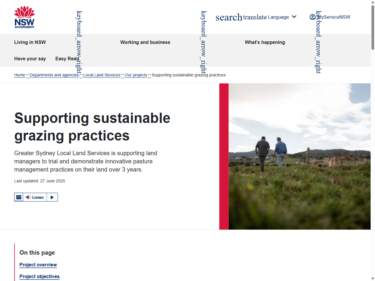 Preview of Supporting sustainable grazing practices | NSW Government, accessed on June 5, 2025