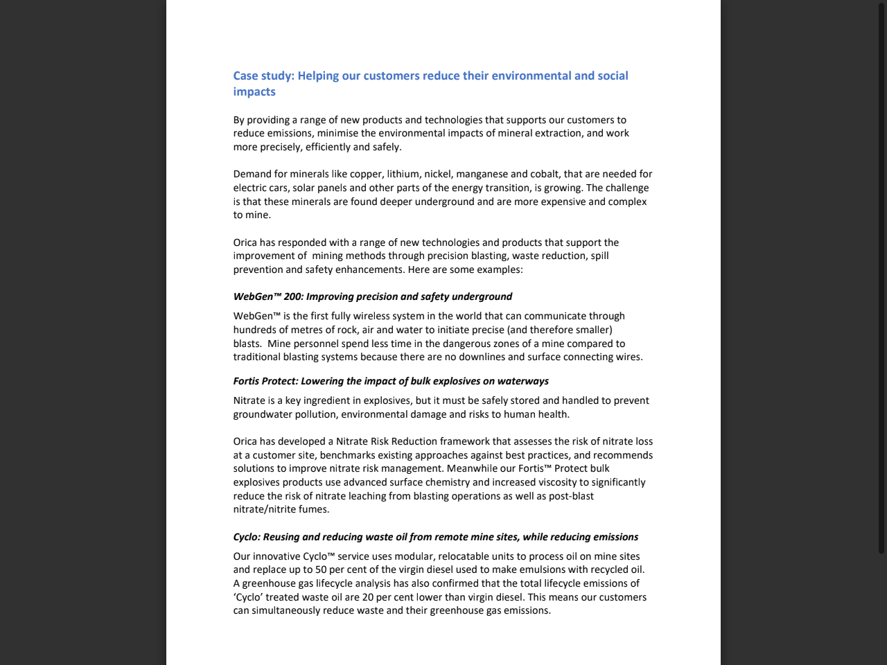 Preview of Case study: Helping our customers reduce their environmental and social impacts - Orica, accessed August 11, 2025, 