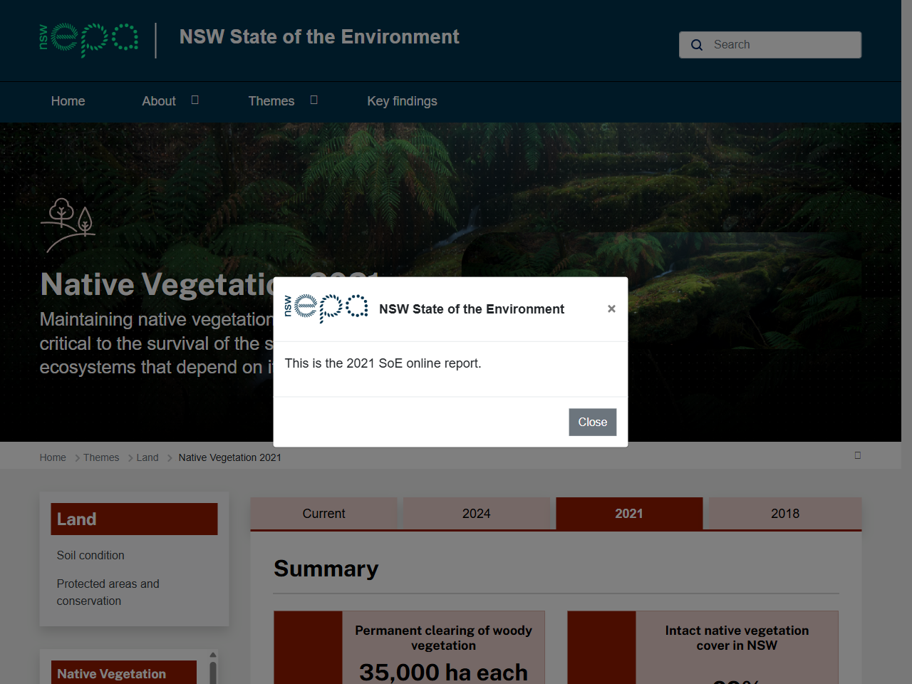 Preview of Native vegetation 2021 (NSW)