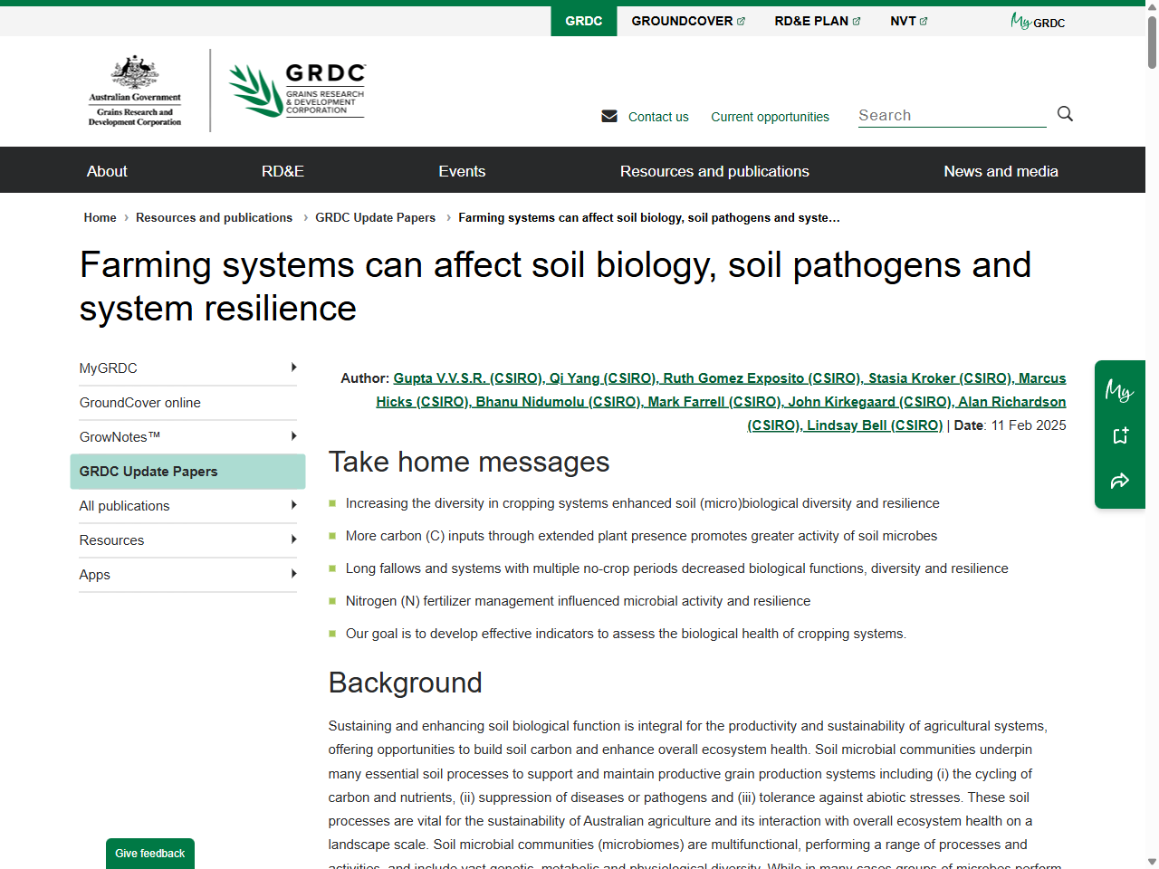 Preview of Farming systems can affect soil biology, soil pathogens and system resilience - GRDC