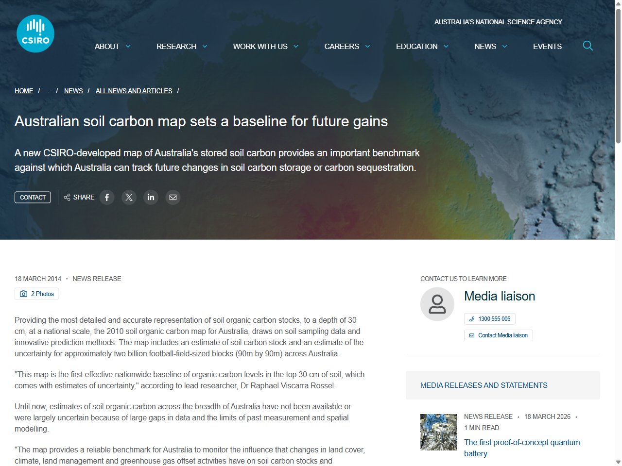 Preview of Mapping soil organic carbon fractions for Australia, their stocks, and uncertainty - BG, accessed July 30, 2025