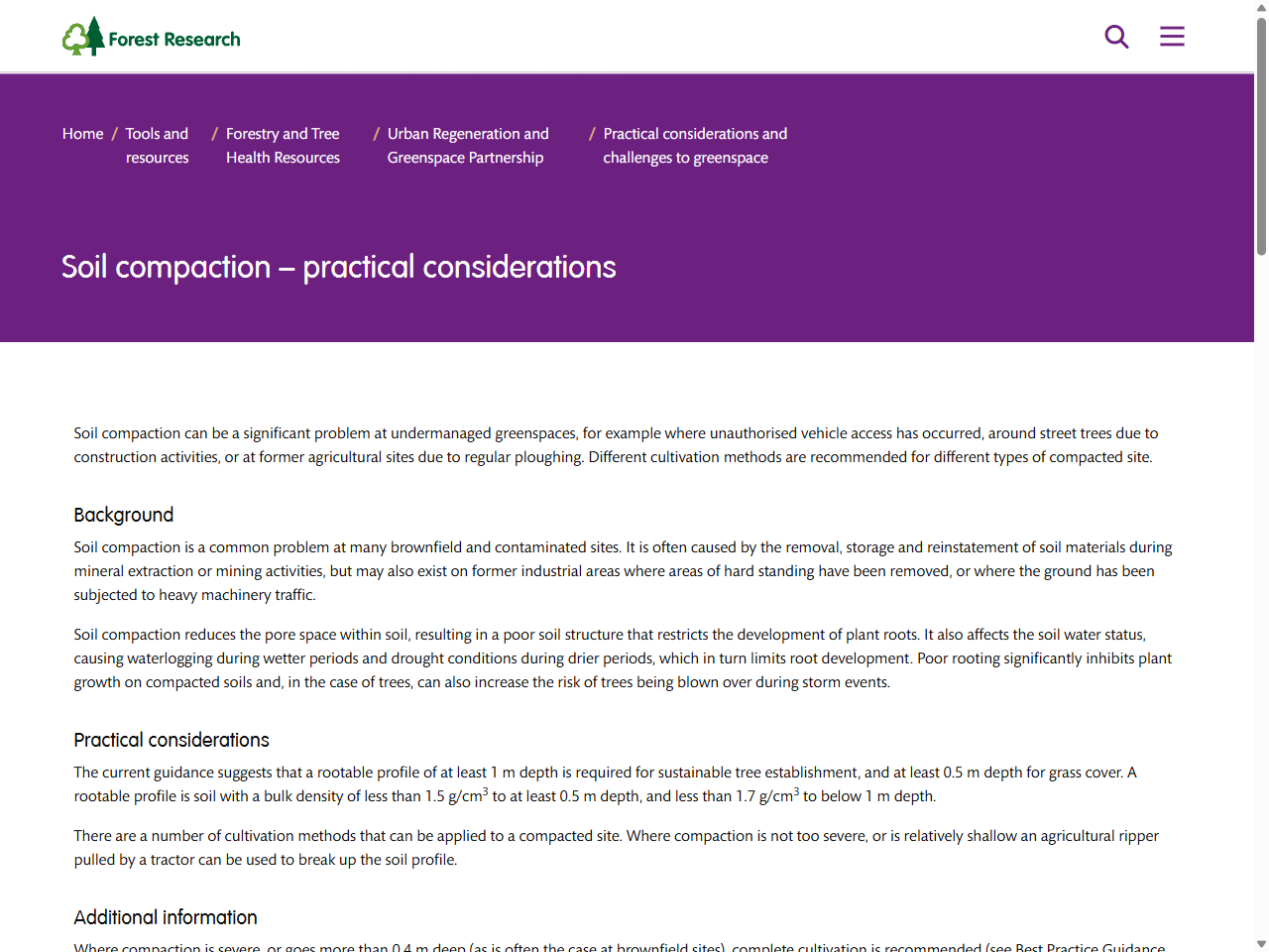 Preview of Soil compaction - practical considerations - Forest Research, accessed July 30, 2025, 