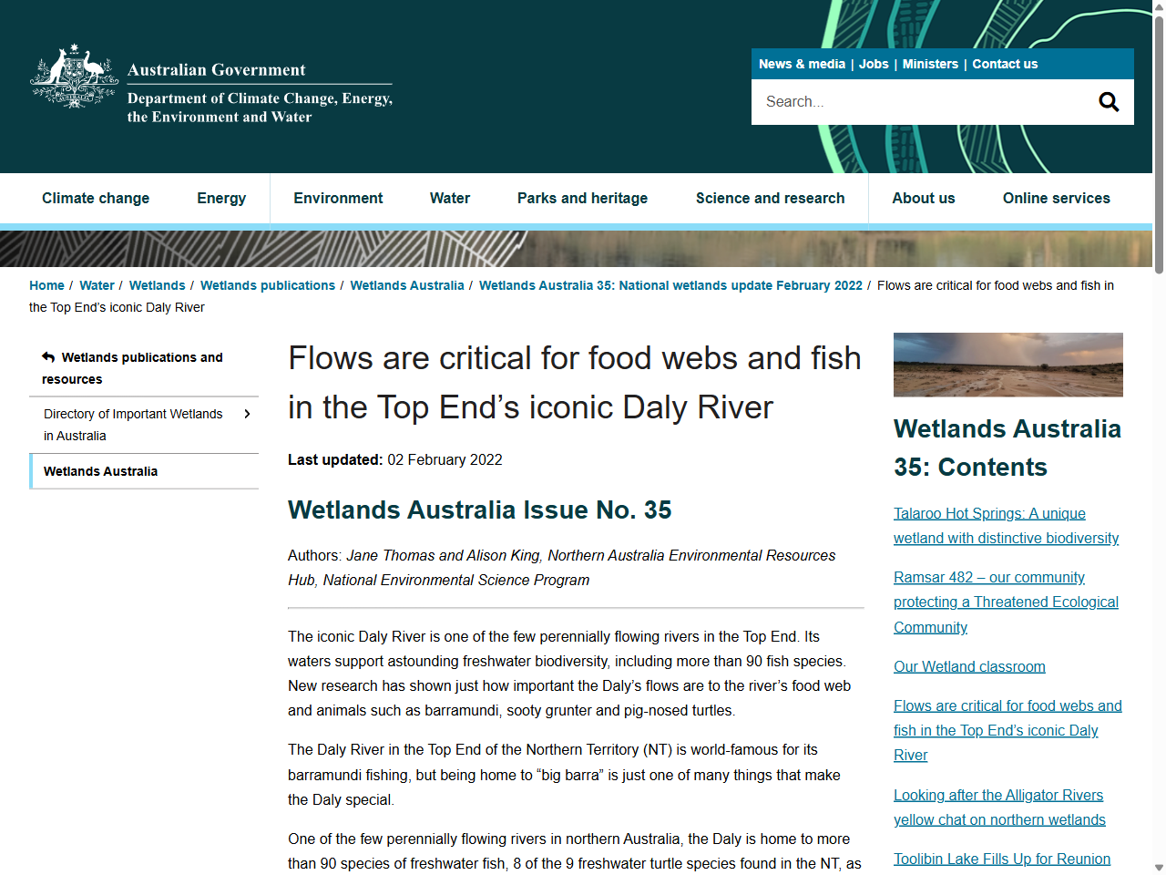 Preview of Top End NT - NESP Resilient Landscapes Hub