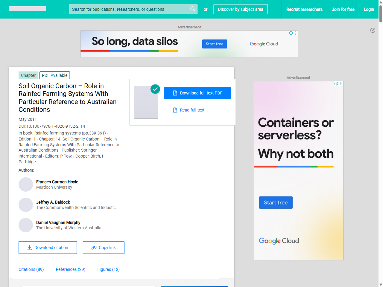 Preview of (PDF) Soil Organic Carbon – Role in Rainfed Farming Systems With ...