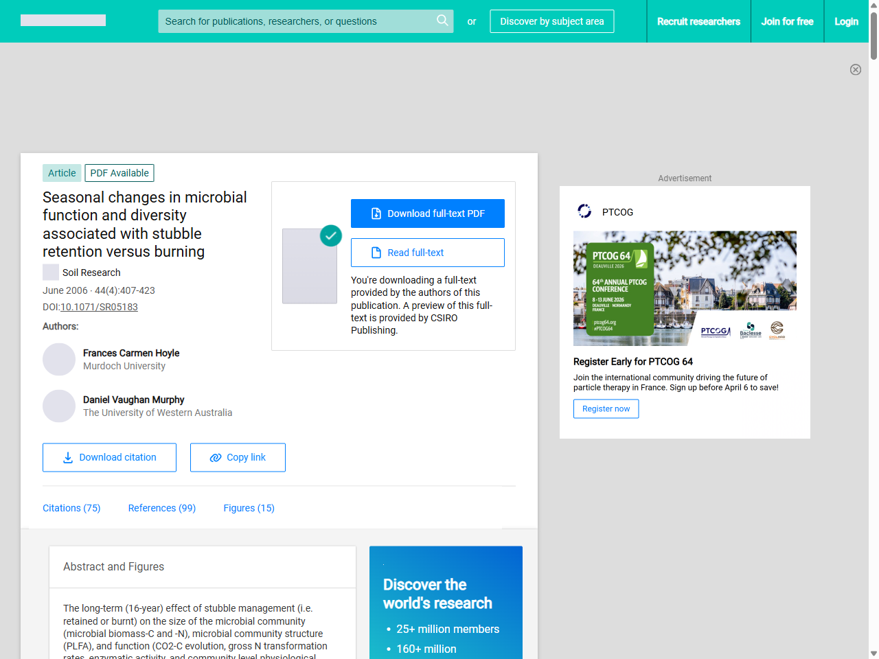 Preview of The short-term cover crops increase soil labile organic carbon in southeastern Australia, accessed July 17, 2025