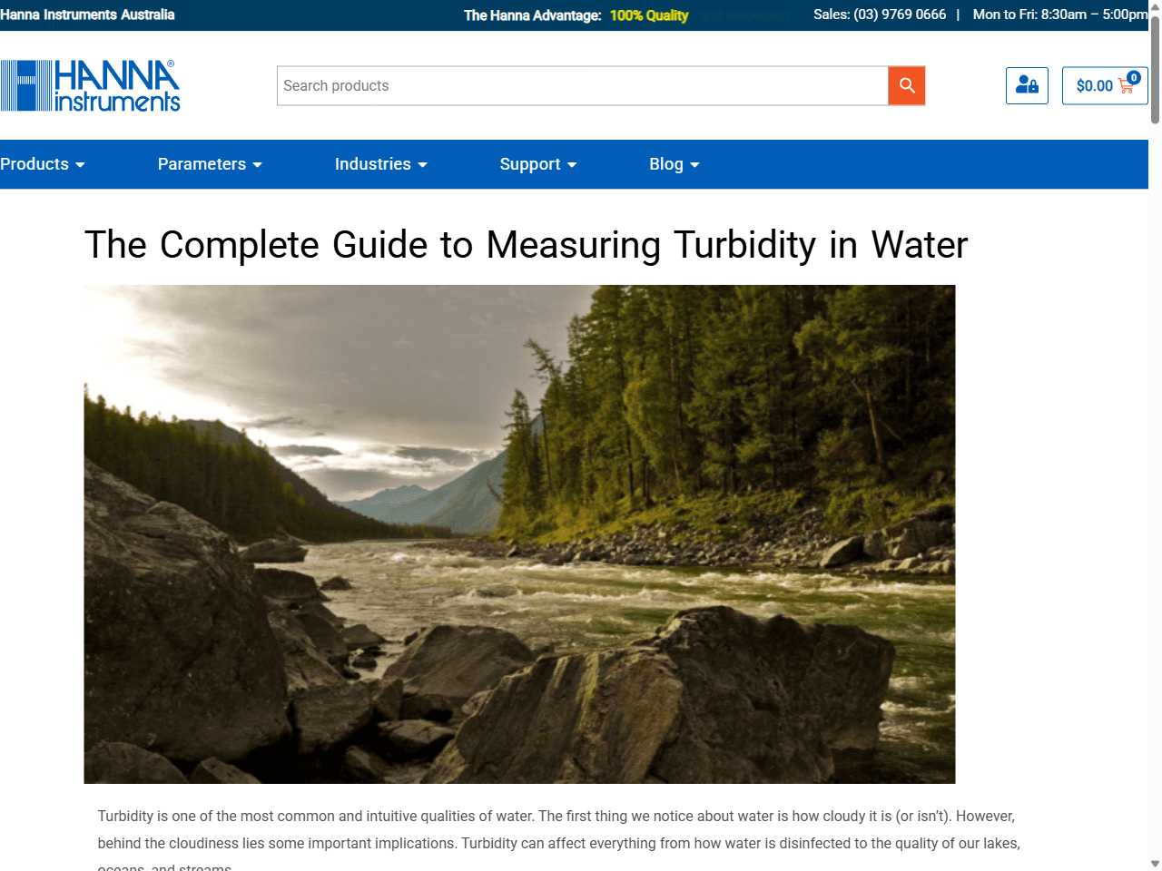 Preview of In-Situ Support. (2024). What are typical turbidity values in natural environments?