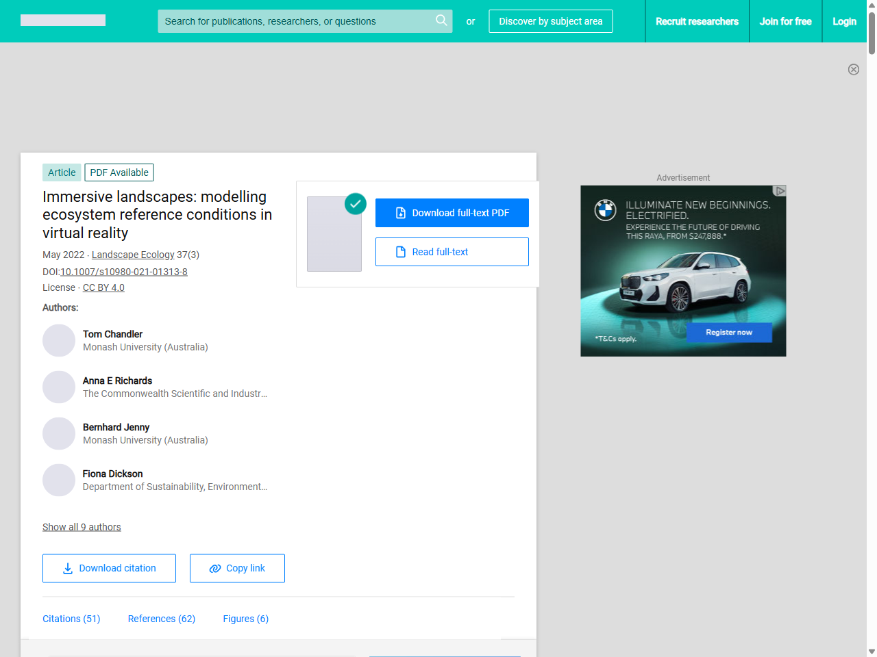 Preview of (PDF) Immersive landscapes: modelling ecosystem reference conditions in virtual reality, accessed August 12, 2025, 