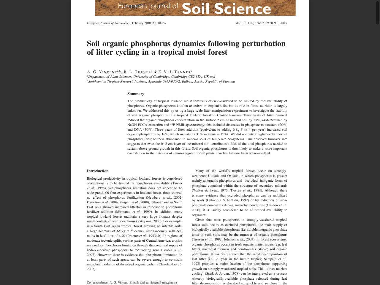 Preview of Phosphorus Transformation in Soils Following Co-Application of Charcoal and Wood Ash, accessed July 19, 2025