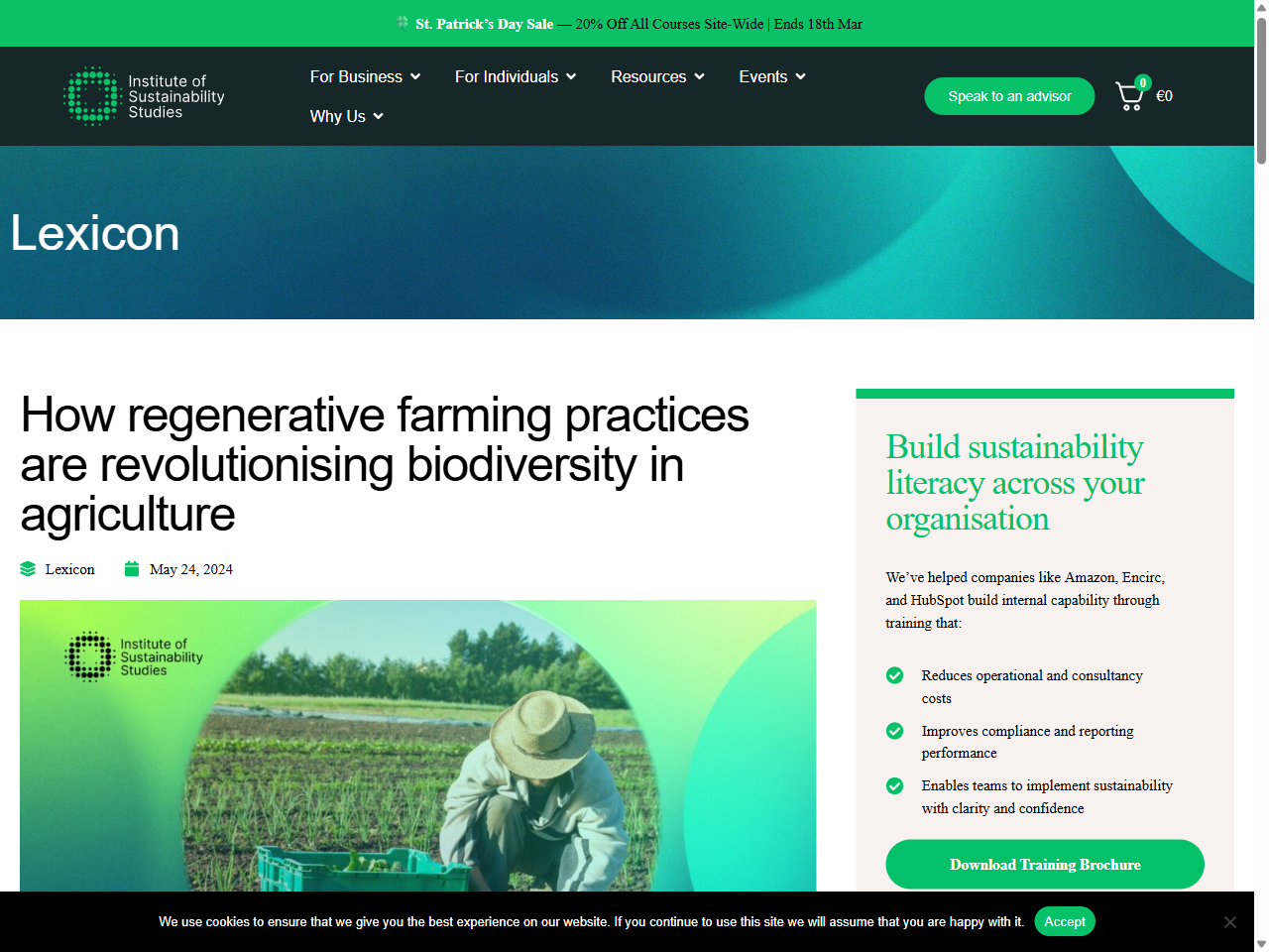 Preview of How regenerative farming practices are revolutionising biodiversity in agriculture - Institute of Sustainability Studies, accessed July 25, 2025, 