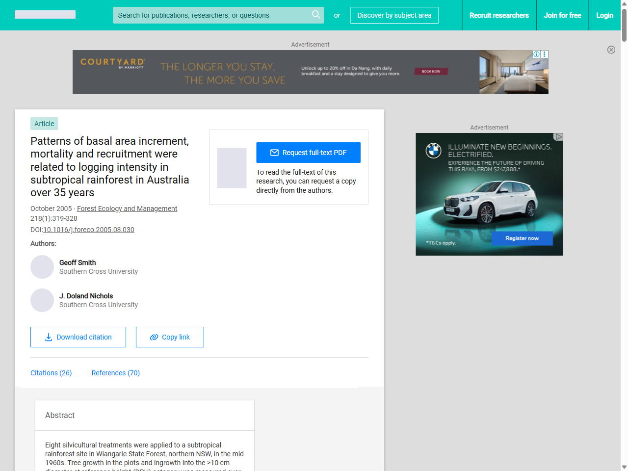 Preview of Patterns of basal area increment, mortality and recruitment were ..., accessed July 20, 2025, 