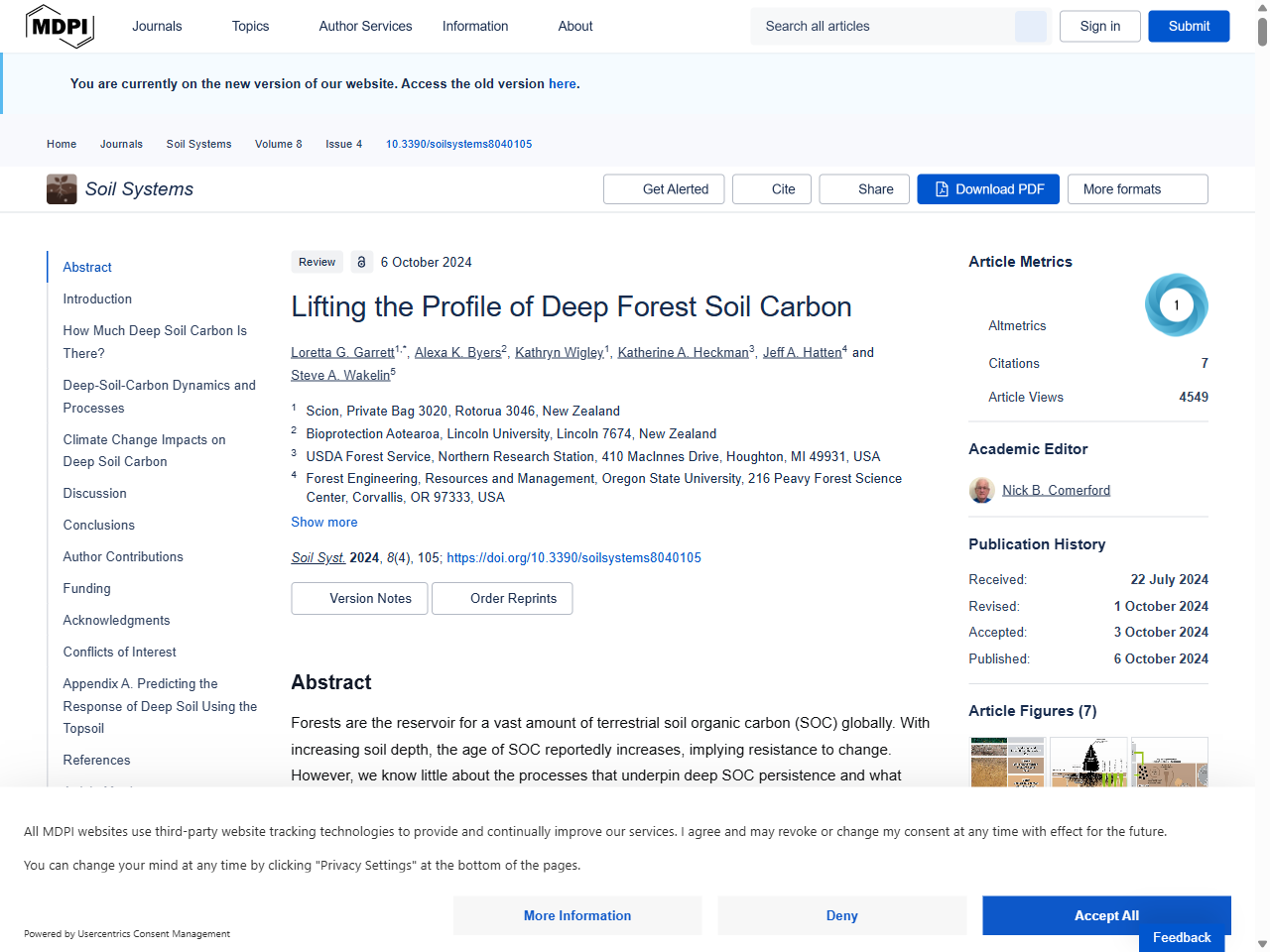 Preview of Lifting the Profile of Deep Forest Soil Carbon - MDPI, accessed on June 7, 2025,