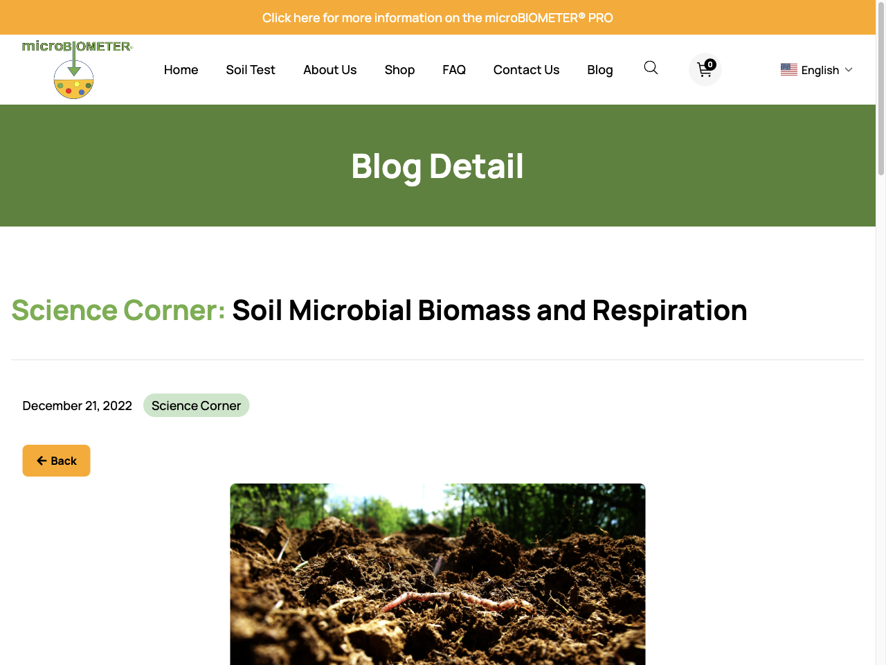 Preview of Soil Microbial Biomass and Respiration - microBIOMETER, accessed August 5, 2025,