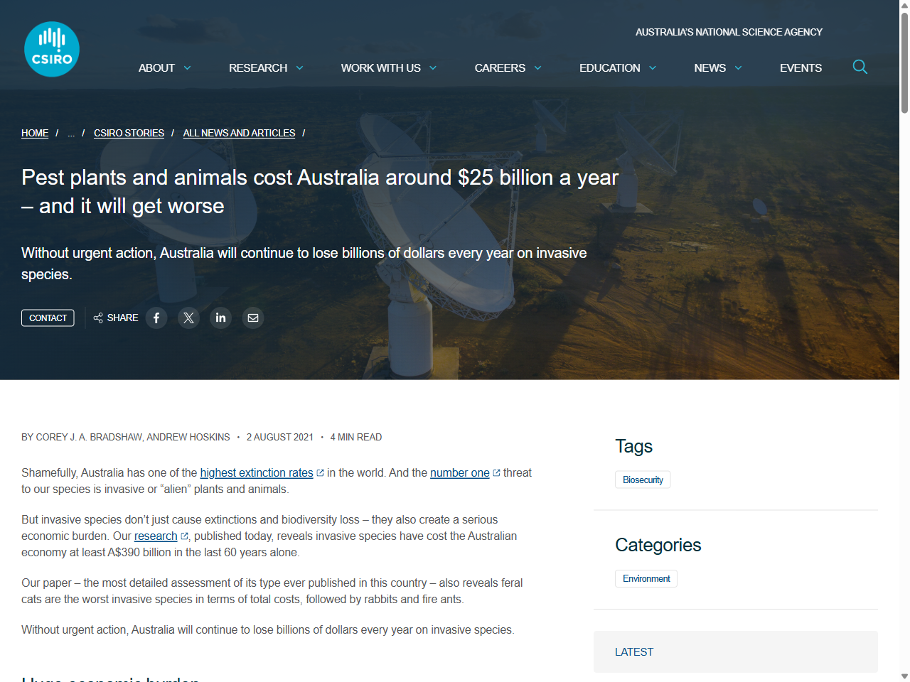 Preview of Annual Costs of Weeds in Australia - Centre for Invasive Species ..., accessed July 23, 2025, 