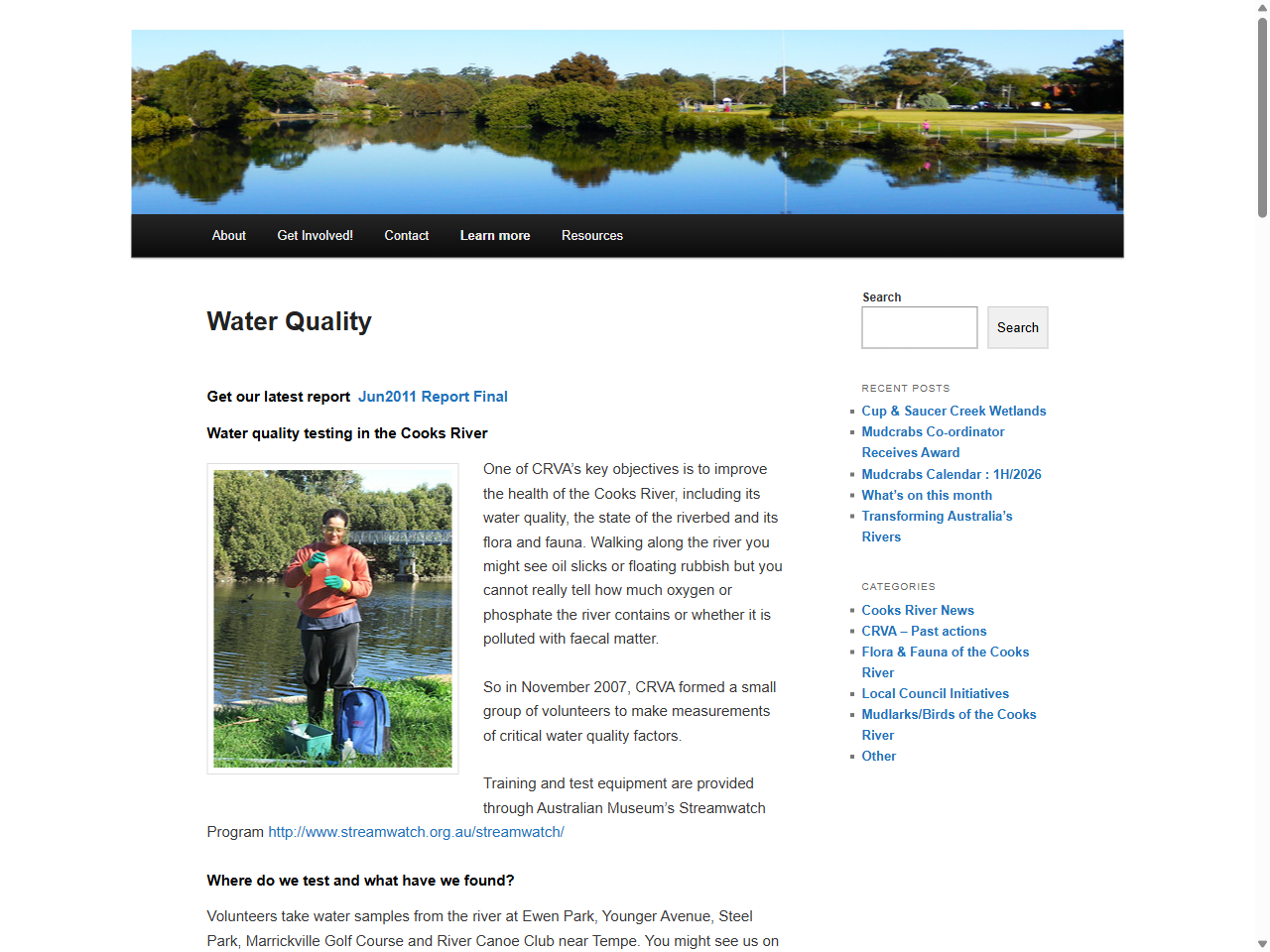 Preview of Water Quality | Cooks River Valley Association, accessed August 11, 2025