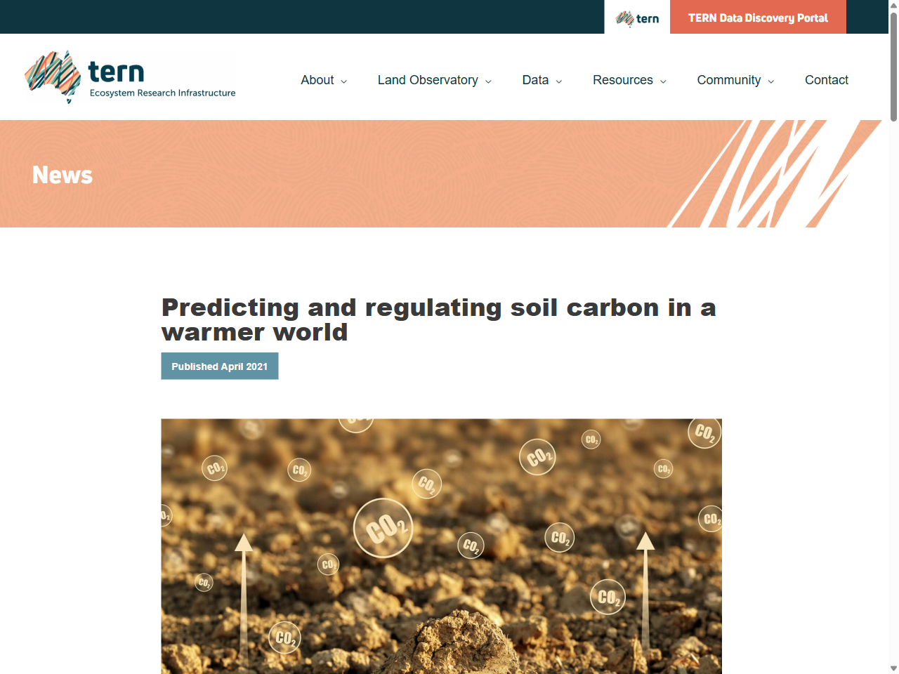 Preview of Predicting and regulating soil carbon in a warmer world | TERN Australia, accessed August 28, 2025,
