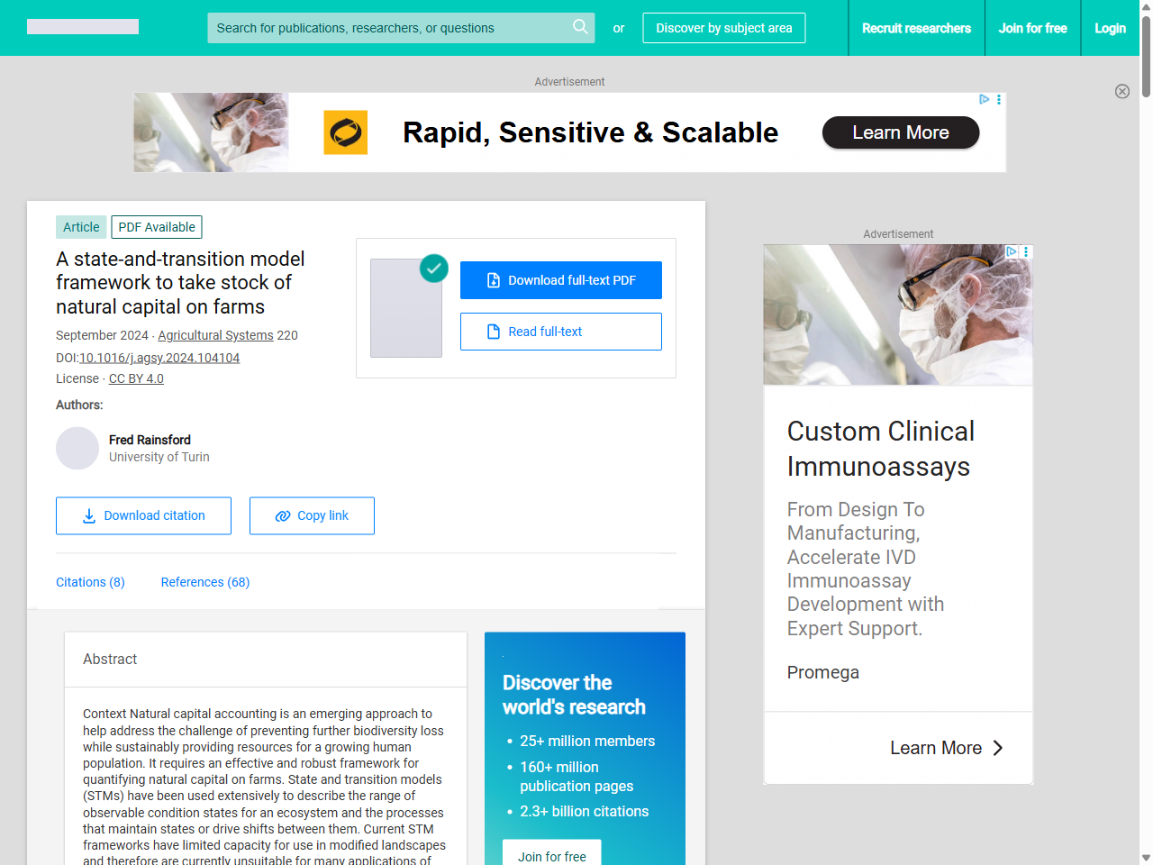Preview of A state-and-transition model framework to take stock of natural capital on farms, accessed July 15, 2025,