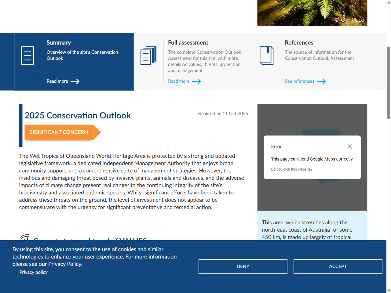 Preview of Wet Tropics of Queensland | World Heritage Outlook - IUCN, accessed July 20, 2025, 