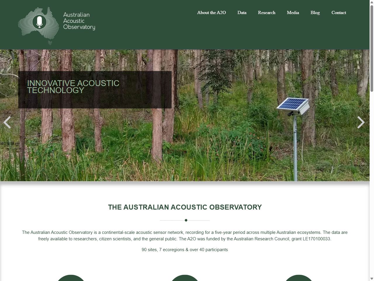Preview of Australian Acoustic Observatory | A2O – Australian Acoustic ..., accessed July 18, 2025