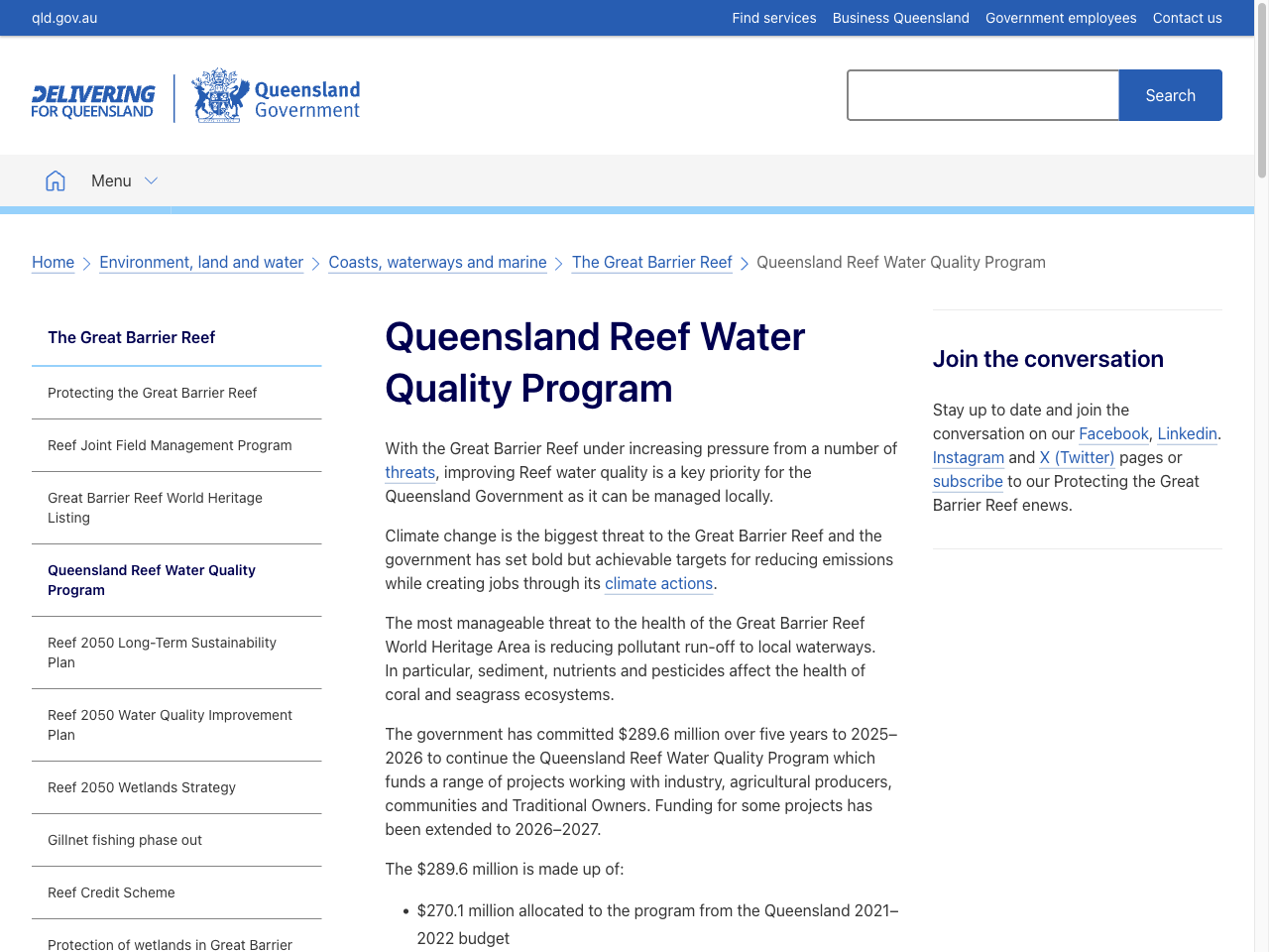 Preview of Queensland Reef Water Quality Program | Environment, land and water, accessed August 3, 2025, 