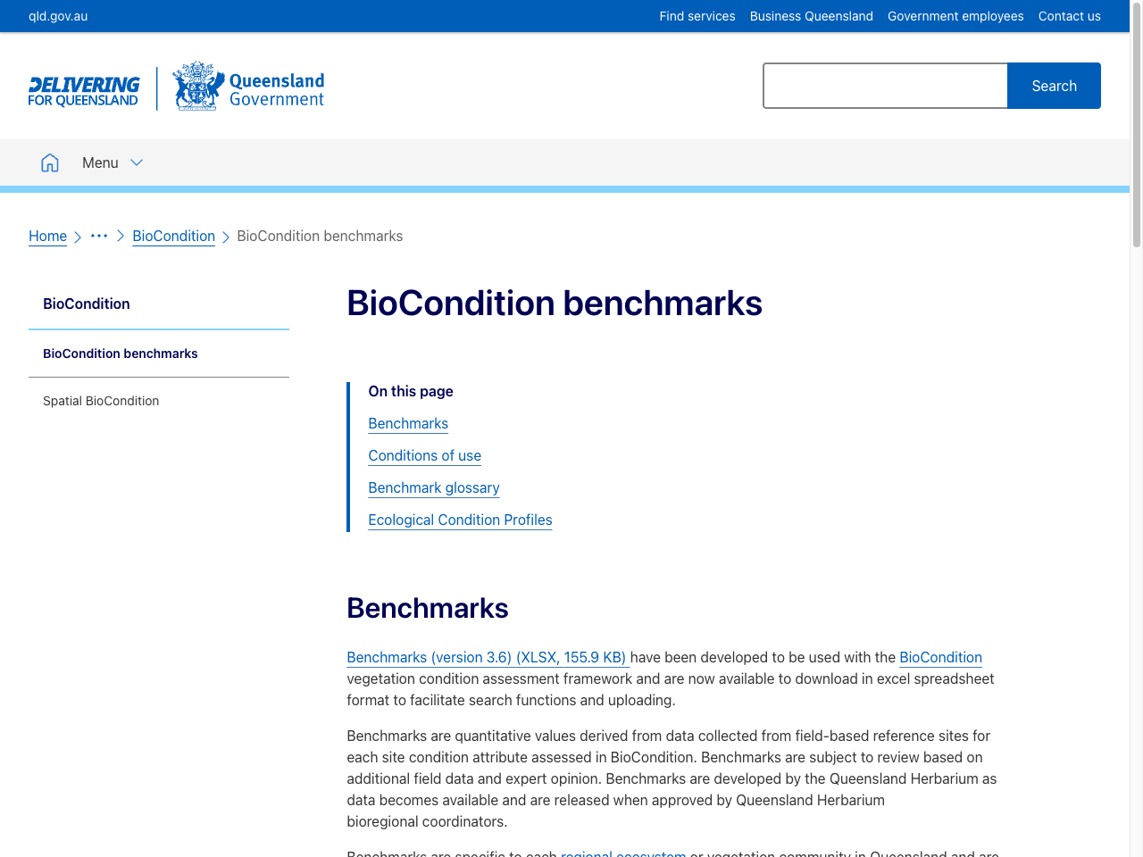 Preview of BioCondition benchmarks | Environment, land and water ..., accessed August 3, 2025, 